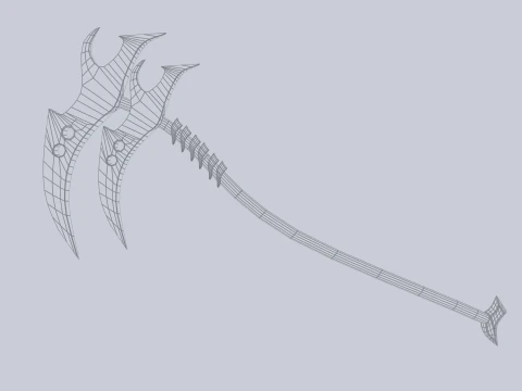 Falce mietitrice Modello 3D