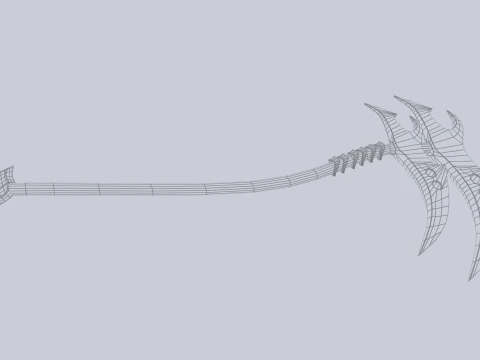 Falce mietitrice Modello 3D