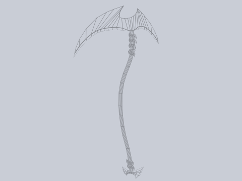 Reaper scythe 3D Model