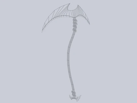 Falce mietitrice Modello 3D