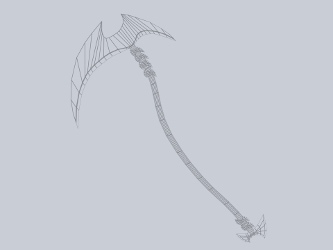 Reaper scythe 3D Model