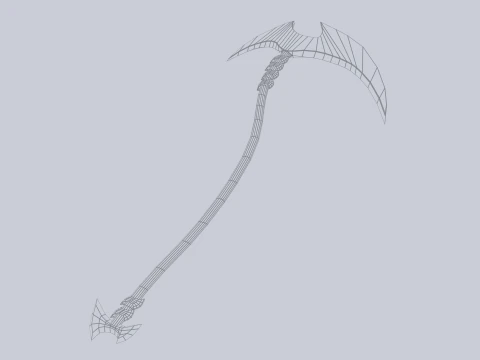 Falce mietitrice Modello 3D