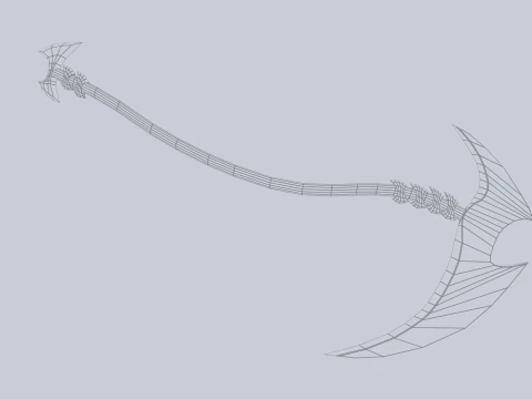 Falce mietitrice Modello 3D