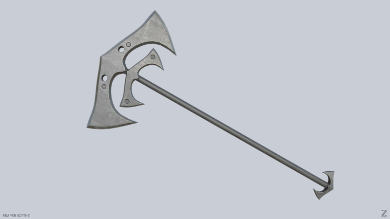 Reaper scythe 3D Model .c4d .max .obj .3ds .fbx .stl .blend 