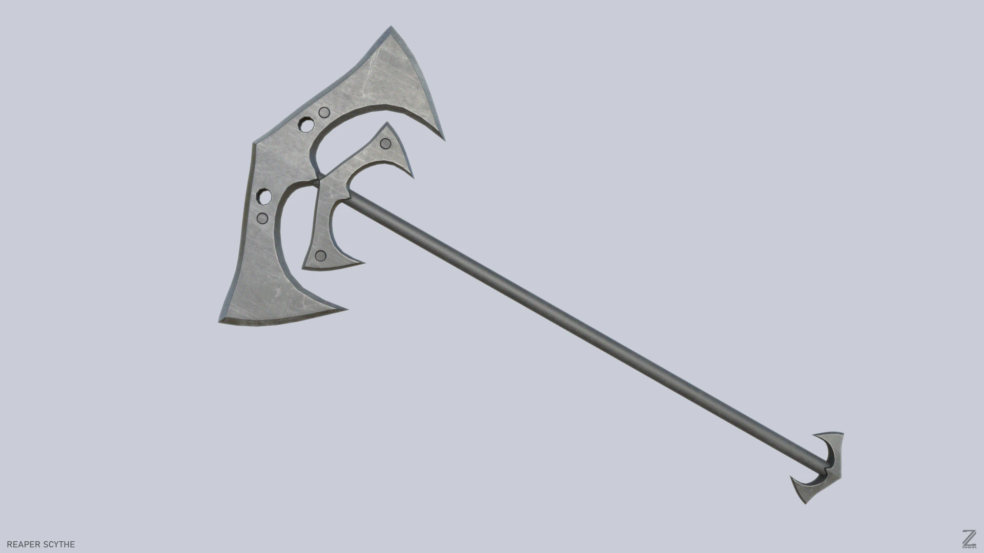 Reaper scythe 3D Model .c4d .max .obj .3ds .fbx .stl .blend 