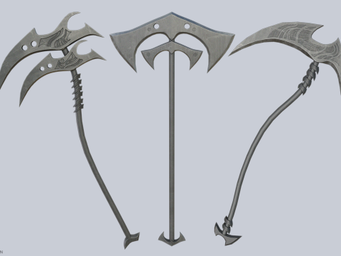 Reaper scythe collection 3D Model