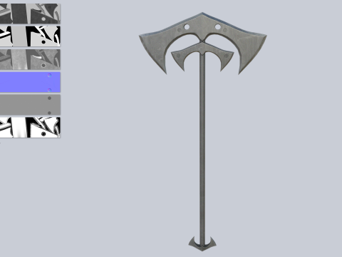 Reaper scythe collection 3D Model