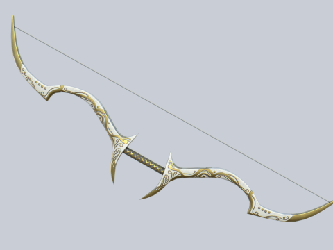 Fantasy bow 3D-Modell