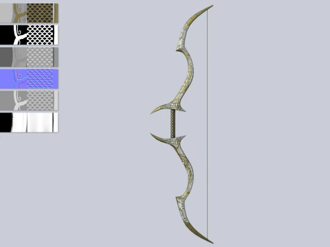 Fantasy bow 3D Model
