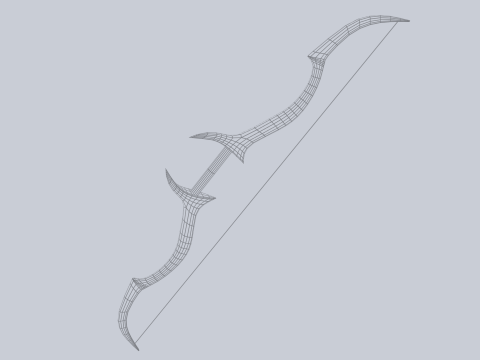 Fantasy bow 3Dモデル