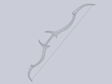 Fantasy bow 3D Model