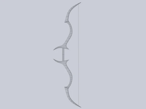 Fantasy bow 3D Model