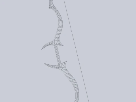 Fantasy bow 3D Model