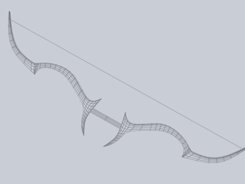 Fantasy bow 3Dモデル