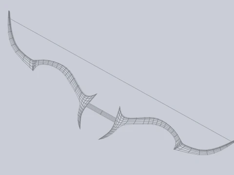 Fantasy bow 3D Model