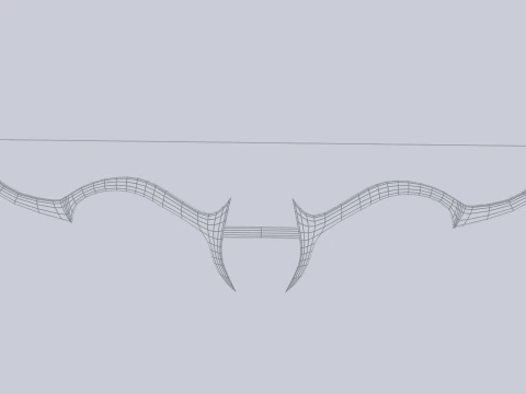 Fantasy bow 3D Model