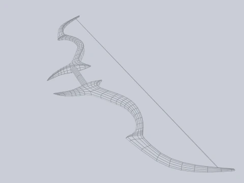Fantasy bow 3D Model
