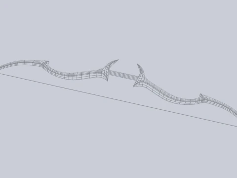 Fantasy bow 3D Model