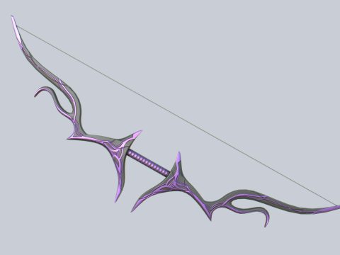 Fantasy bow 3D-Modell