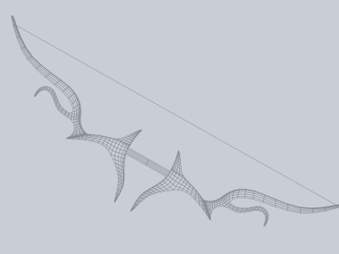 Fantasy bow 3Dモデル