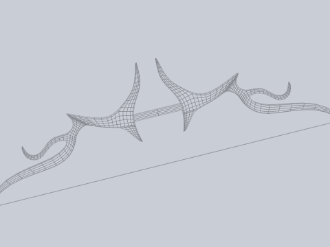 Fantasy bow 3Dモデル