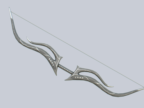 Fantasy bow 3D-Modell
