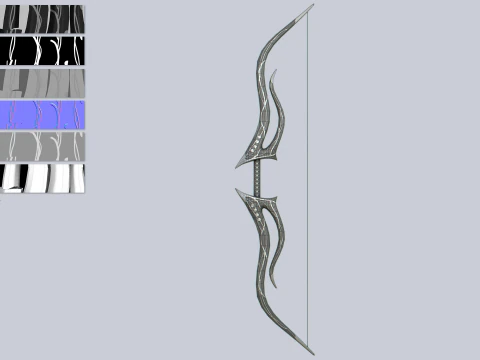 Fantasy bow 3D Model