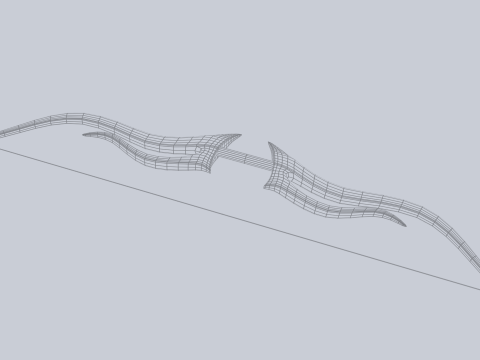 Fantasy bow 3D Модель