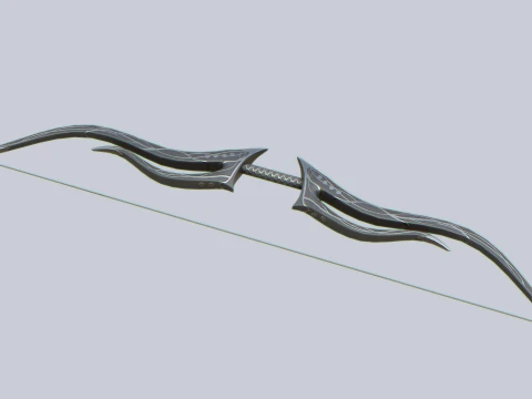 Fantasy bow 3D Model