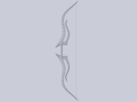 Fantasy bow 3D Model