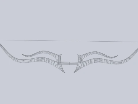 Fantasy bow 3D Model