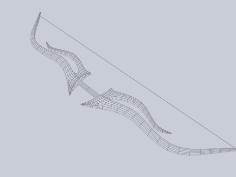 Fantasy bow 3D Модель