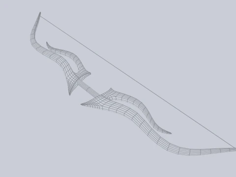 Fantasy bow 3D Model