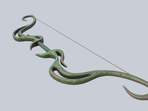 Fantasy bow Model 3D
