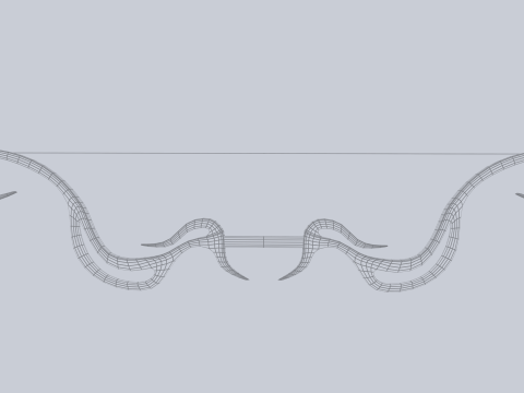 Fantasy bow Model 3D