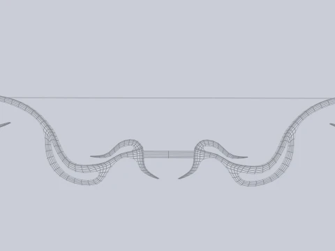 Fantasy bow 3D Model