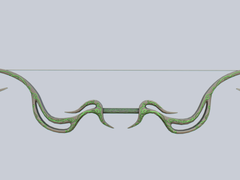 Fantasy bow Model 3D