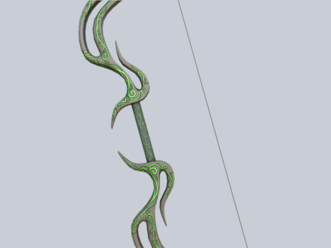 Fantasy bow Model 3D