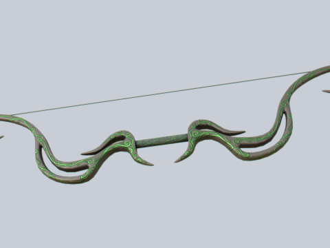 Fantasy bow Model 3D