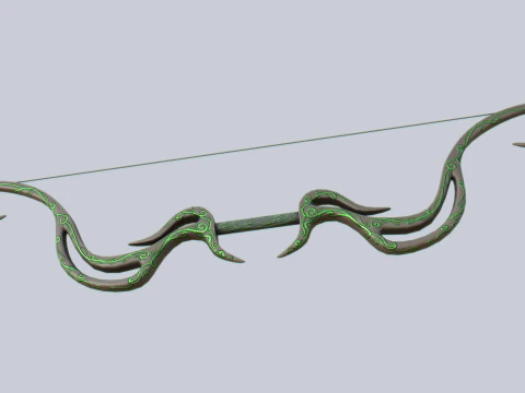 Fantasy bow 3D Model