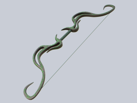 Fantasy bow Model 3D