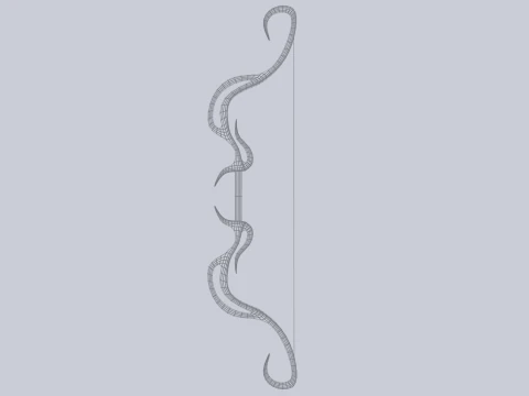Fantasy bow 3D Model