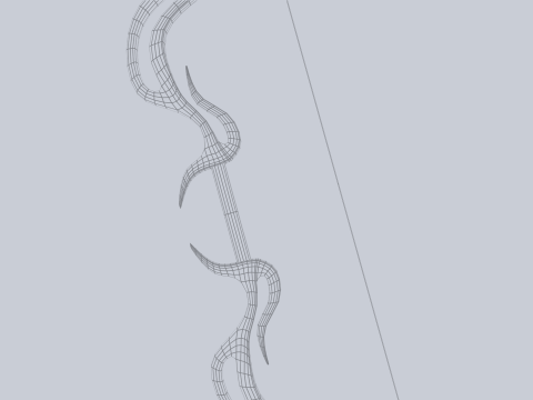 Fantasy bow Model 3D