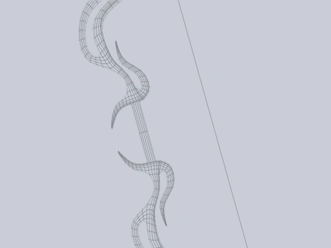 Fantasy bow 3D Model