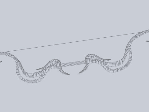 Fantasy bow Model 3D