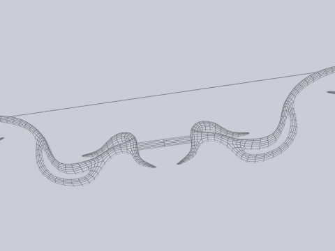 Fantasy bow 3D Model