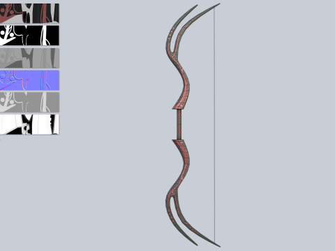 Fantasy bow 3D Модель
