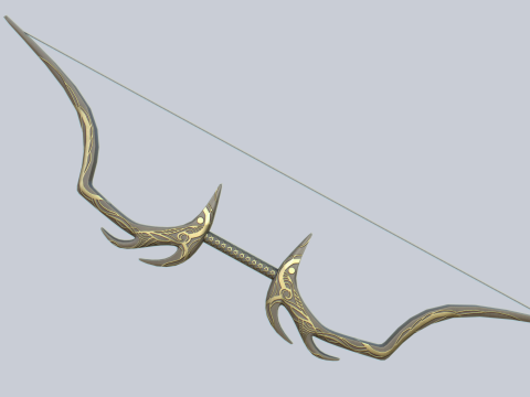 Fantasy bow 3D-Modell