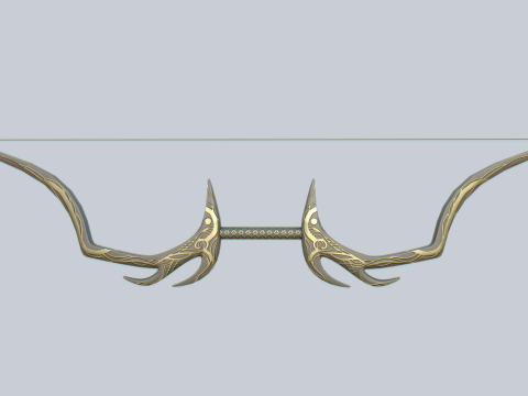Fantasy bow 3D Model