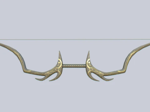 Busur fantasi Model 3D